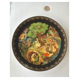 Russian Porcelain Plate Featuring Fairy Tale Desig