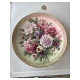 1992 Dahlia Melody Plate by Lena Liu