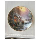Thomas Kinkade's February Sweetheart Cottage Plate