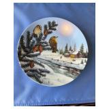 Winter Reflections Collector's Plate by Rust