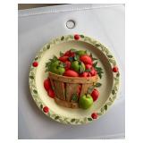 Rhodes Studios Basket Full of Apples Plate