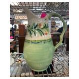 Hand-Painted Ceramic Pitcher by Gail Pittman