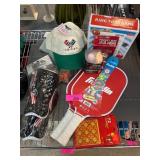 Lot: Toy Games, Sports Items, and Apparel