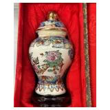 Hand-Painted Ceramic Covered Vessel, Made in China