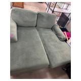 Green Upholstered Loveseat by Smith Brothers