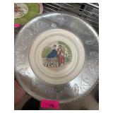 Farberware Ceramic and Metal Decorative Plate