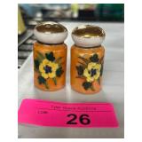 Hand-Painted Floral Ceramic Salt and Pepper Shaker