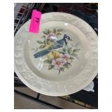 Royal Worcester Crown Ware Blue Jay Plate
