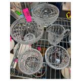Cut Glass Bowls and Creamer