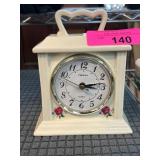 Ingraham Ceramic Quartz Mantel Clock