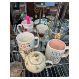Ceramic Mugs and Teapot Collection