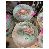 Decorative Porcelain Plates With Floral Design