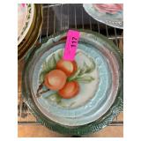 Three Fruit-Decorated Porcelain Plates