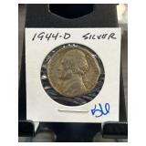 1944-D Jefferson Nickel Encased in Holder