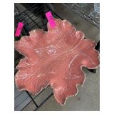 Ceramic Leaf-Shaped Serving Platter