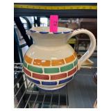 Pier 1 Handpainted Italian Ceramic Pitcher