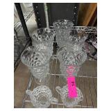 Pressed Glassware With Six Pieces