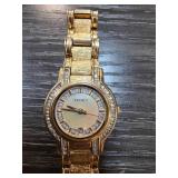 Elgin Gold-Tone Watch with Crystal Accents