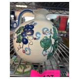 Hand-Painted Ceramic Pitcher, Made in Italy