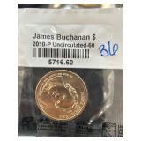 2010-P James Buchanan $1 Coin, Uncirculated-60