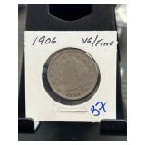 1906 Liberty Head V Nickel Coin
