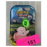 Pokemon Card Tin with Assorted Cards