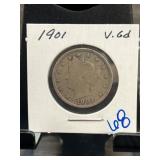 1901 Liberty Head Nickel in Protective Holder