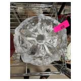 Decorative Clear Glass Bowl with Textured Design