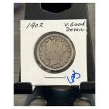 1902 Liberty Head Nickel in Holder