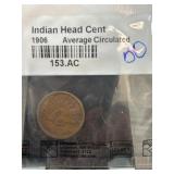 Indian Head Cent 1906 in Average Circulated Condit