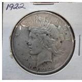 1922 Liberty Peace Silver Dollar Coin