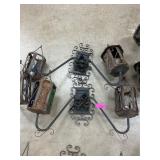 Wrought Iron Wall-Mounted Lantern Sconces