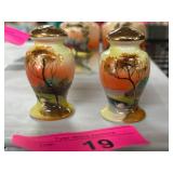 Hand-Painted Japanese Ceramic Salt and Pepper Shak