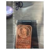 .999 Fine Copper 1 AVDP Ounce Bar