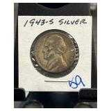 1943-S Jefferson Nickel in Holder