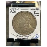 1886-O Morgan Dollar VAM-1A E Clash Rev