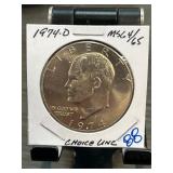 1974-D Eisenhower Dollar, Choice Uncirculated