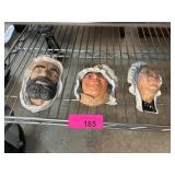 Three Hand-Painted Chalkware Figures