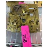 Brass Clock Movement Signed Sirenen Gong