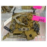 Brass Clock Movement Mechanism with Gears