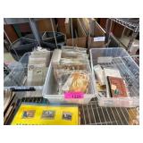 Stamp Collection in Various Containers