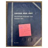 Lincoln Head Cent Collection Album, 1941 to 1964