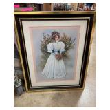 Framed Portrait of a Victorian Lady