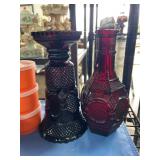 Avon Ruby Red Glass Pieces
