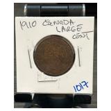 1910 Canada Large Cent Coin