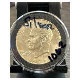 1974 Silver Eisenhower Dollar Coin in Case