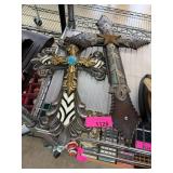 Decorative Wall Crosses with Intricate Designs