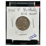 1935 P Buffalo Nickel Full Horn