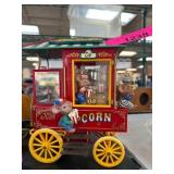 Enesco Musical Hot Popcorn Cart Figurine