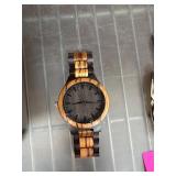 Wooden Watch with Stainless Steel Clasp